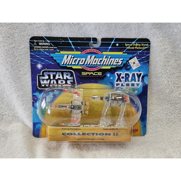 Star Wars Other - Star Wars Micro Machines Space X-Ray Fleet Collection II 1996 X-Wing At-AT New